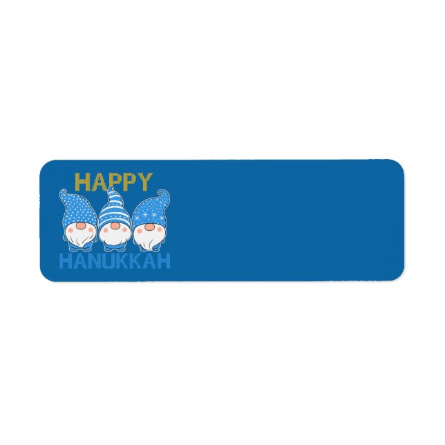 Hanukkah Gnomes Trio Address Labels (Front)