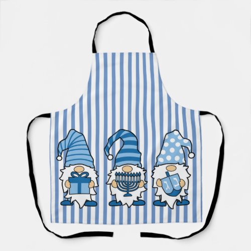 Hanukkah Gnomes Trio Apron