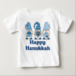 Hanukkah Gnomes Trio Baby T Shirt<br><div class="desc">hanukkah gnomes trio baby t shirt with text Happy Hanukkah</div>