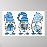 Hanukkah Gnomes Trio Poster<br><div class="desc">hanukkah gnomes trio poster</div>