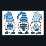 Hanukkah Gnomes Trio Poster<br><div class="desc">hanukkah gnomes trio poster</div>