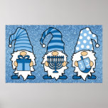 Hanukkah Gnomes Trio Poster<br><div class="desc">hanukkah gnomes trio poster</div>