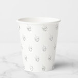 Hanukkah gray white Dreidel pattern cute modern Paper Cups<br><div class="desc">Dreidel (a spinning top with four sides,  each inscribed with a letter of the Hebrew alphabet) silver gray and white modern pattern Hanukkah,  bar mitzvah,  bat mitzvah,  Shabat,  Jewish Holidays,  elegant Paper Cups.</div>