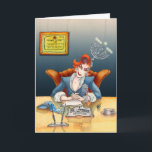 Hanukkah Greeting Card #1 (greeting inside)<br><div class="desc">The name Lypsinka almost rhymes with the word Hanukkah,  so... .why not have a humorous and Happy Hanukkah?</div>