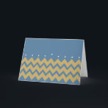 Hanukkah Greeting Card/Envelope "Hanukkah Chevron" Holiday Card<br><div class="desc">Hanukkah Greeting Card includes a white envelope. Retro "Hanukkah Chevron Candles" Personalize by deleting, text inside card and replace with your own words. Choose your favorite font style, color, and size. Thanks for stopping and shopping by. Much appreciated!!! Happy Hanukkah/Chanukah! Size: Standard (5" x 7") Birthdays or holidays, good days...</div>