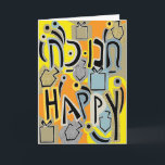 Hanukkah Greeting Card Hanukkah Happy Art Glitz<br><div class="desc">"Hanukkah "Hanukkah Happy Art Glitz" Greeting Card with Envelope. Personalize by deleting text on the inside of greeting card and replacing with your own message. Choose your favorite font style, color, and size. All elements can be edited (rotated, moved, deleted, resized, etc.) Thanks for stopping and shopping by. Much appreciated!!!...</div>