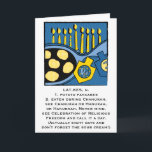 Hanukkah Greeting Card Personalize Option<br><div class="desc">7" x 5" Greeting Card for Hanukkah or Chanukah with envelope. Humorous card for anyone. Personalization option ready if you are! Simply choose your favorite font style,  color,  size and wording for inside of card.
Thanks for stopping and shopping by. Much appreciated.
Happy Hanukkah/Chanukah/Hanukah :)</div>