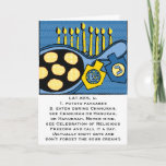 Hanukkah Greeting Card "Potato Pancakes"<br><div class="desc">Latkes/Potato Pancakes Hanukkah Greeting Card Customize by deleting text and replace with your own message. Choose your favorite font size, color, and style. thanks for stopping and shopping by Much appreci ated. Happy Hanukkah/Chanukah/Hanukah :) Size: Standard (5" x 7") Birthdays or holidays, good days or hard days, Zazzle’s greenercards are...</div>