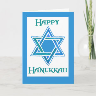 Hanukkah Greeting Card with Star of David
