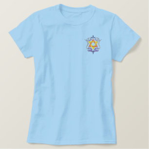 Hanukkah Greeting Embroidered Shirt