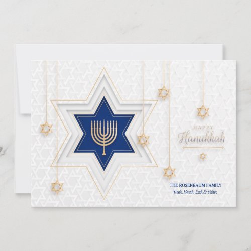 Hanukkah Greetings Holiday Card