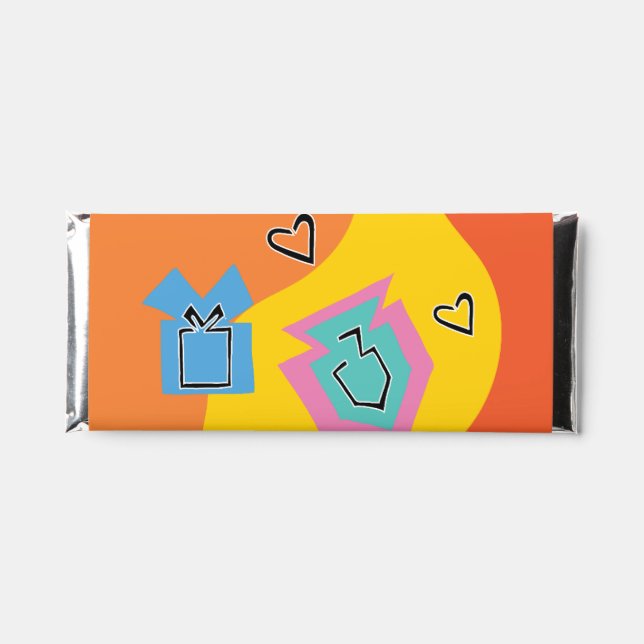 Hanukkah Happy Bright Hershey Bar Favors (Front)