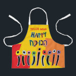 Hanukkah Happy Dancing Menorah Apron<br><div class="desc">Hanukkah Happy Dancing Menorah Apron. Personalize by deleting text and adding your own. Use your favorite font style, color, and size. Be sure to choose the size and strap color. All design elements can be transferred to other Zazzle products and edited. Happy Hanukkah! Thanks for stopping by. Much appreciated! Size:...</div>