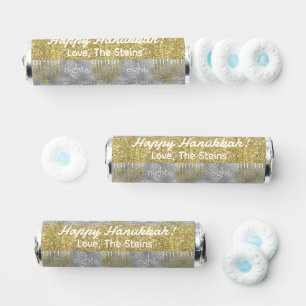 Hanukkah Happy Elegant Menorahs Breath Savers® Mints