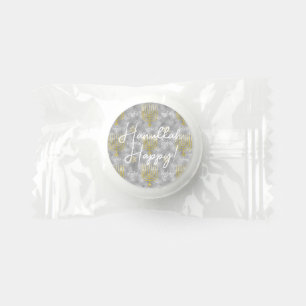 Hanukkah Happy Elegant Menorahs Life Saver® Mints