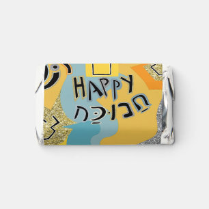Hanukkah Happy Glitzy Art Hershey's Miniatures