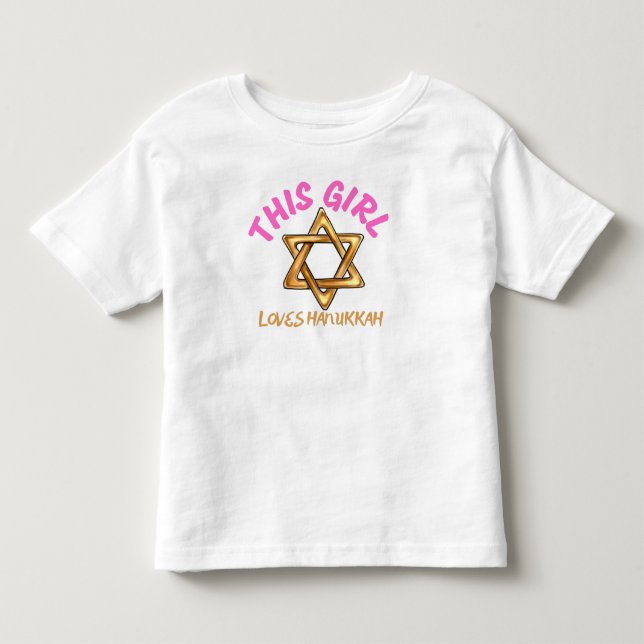 hanukkah, happy hanukkah, menorah, chanukah,  toddler t-shirt (Front)