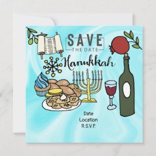Hanukkah invitation