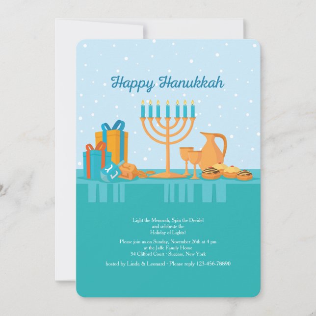 Hanukkah Invitation (Front)