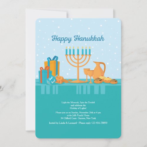 Hanukkah Invitation