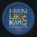 Hanukkah is Funukkah Happy Paper Plates<br><div class="desc">Hanukkah is Funukkah Happy, Paper Plates. Replace text with your own message using your favorite font color, size, and style. Thanks for stopping and shopping by. Much appreciated! Happy Chanukah/Hanukkah! Size and Style: 9" Round Paper Plate Throw a spectacular party with fully customizable paper plates to match your theme! Each...</div>