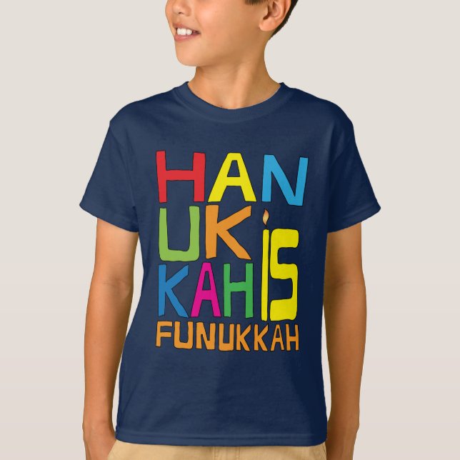 Hanukkah is Funukkah Shirt/Dark Color Shirt (Front)