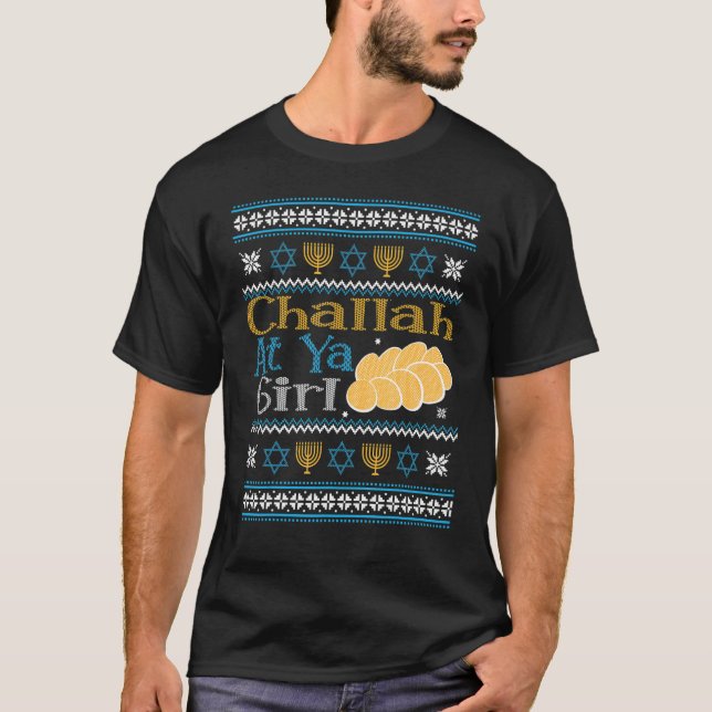 Hanukkah Jewish Challah At Ya Girl Ugly Sweater St (Front)