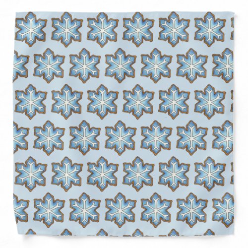 Hanukkah Jewish Holiday Christmas Snow Winter Blue Bandana