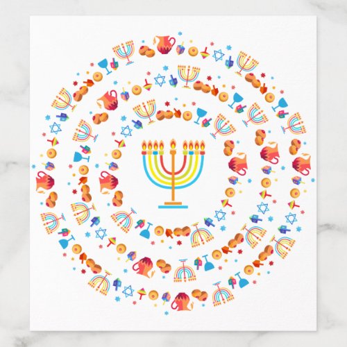 Hanukkah Jewish Holiday Hanukkiah Decoration Envelope Liner