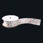 Hanukkah Jewish Holiday Hanukkiah Gold Decoration Satin Ribbon<br><div class="desc">Happy Hanukkah Party Jewish Holiday Festival of Lights. Winter Holiday Chanukkah Decoration with gold traditional Chanuka decorative symbols - Gold Hanukkiah menorah, candlestick with candles, wooden dreidels (spinning top), doughnuts (sweet donuts), star of David and glowing lights doodle Vintage gold pattern, cartoon style. Hanukkah Festival of lights Event Decoration. Jerusalem,...</div>