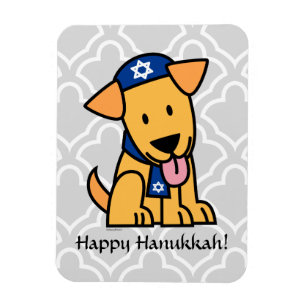 Hanukkah Jewish Labrador Retriever Puppy Dog Magnet