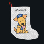 Hanukkah Jewish Labrador Retriever Puppy Dog Small Christmas Stocking<br><div class="desc">Hanukkah Jewish Labrador Retriever Puppy Dog. Thank you for looking at Happy Foods Design!</div>