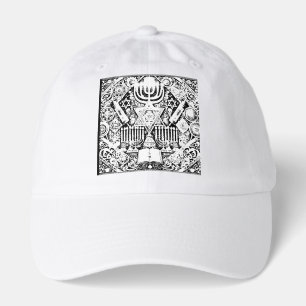 Hanukkah Jewish Menorah Hebrew Hat