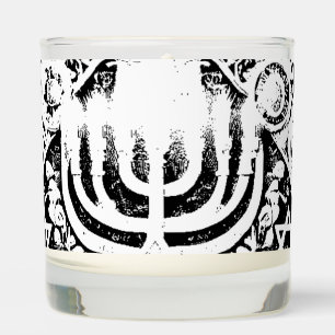 Hanukkah Jewish Menorah Hebrew Scented Candle