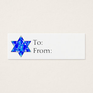 Hanukkah Jewish Star Gift Tags