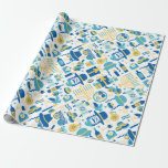 Hanukkah Jewish Sukkot Funny Cute Pattern Wrapping Paper<br><div class="desc">Hanukkah Jewish Sukkot Funny Cute Pattern Wrapping Paper. Trendy chic wrapping paper design. Perfect for a birthday party,  baby shower,  and even holidays!</div>