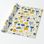 Hanukkah Jewish Sukkot Pattern Wrapping Paper<br><div class="desc">Hanukkah Jewish Sukkot Pattern Wrapping Paper . Trendy chic wrapping paper design. Perfect for a birthday party,  baby shower,  and even holidays!</div>