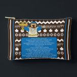 Hanukkah Judah Maccabee Dreidel Accessory Pouch<br><div class="desc">Hanukkah with Judah Maccabee, Dreidel Game Pouch. All design elements can be edited. Change editable text using your favorite font style, color, and size. Fill your pouch with dreidels, and playing treats. Game on!!! Happy Hanukkah! Bag Type: Print Cut Sew Small Accessory Pouch Our pouches come in two sizes and...</div>