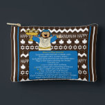 Hanukkah Judah Maccabee Dreidel Accessory Pouch<br><div class="desc">Hanukkah with Judah Maccabee, Dreidel Game Pouch. All design elements can be edited. Change editable text using your favorite font style, color, and size. Fill your pouch with dreidels, and playing treats. Game on!!! Happy Hanukkah! Bag Type: Print Cut Sew Small Accessory Pouch Our pouches come in two sizes and...</div>