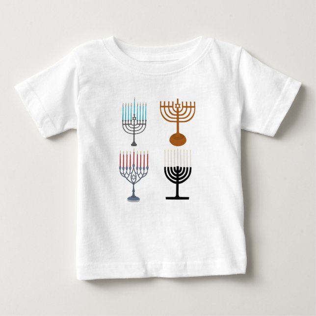 Hanukkah Judaism Jew Religion Baby T-Shirt (Front)