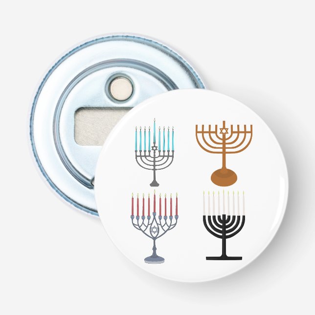 Hanukkah Judaism Jew Religion Bottle Opener (Front)