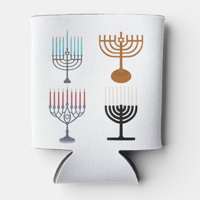 Hanukkah Judaism Jew Religion Can Cooler (Front)
