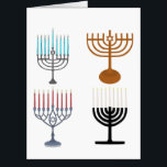 Hanukkah Judaism Jew Religion Card<br><div class="desc">Hanukkah is a Jewish festival held every year,  which celebrates the victory of light over darkness and the struggle of the Jews against their oppressors. Usually the party lasts about eight days.</div>