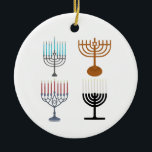 Hanukkah Judaism Jew Religion Ceramic Ornament<br><div class="desc">Hanukkah is a Jewish festival held every year,  which celebrates the victory of light over darkness and the struggle of the Jews against their oppressors. Usually the party lasts about eight days.</div>