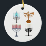 Hanukkah Judaism Jew Religion Ceramic Ornament<br><div class="desc">Hanukkah is a Jewish festival held every year,  which celebrates the victory of light over darkness and the struggle of the Jews against their oppressors. Usually the party lasts about eight days.</div>