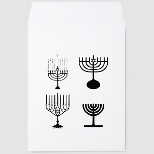 Hanukkah Judaism Jew Religion Envelope Mailers