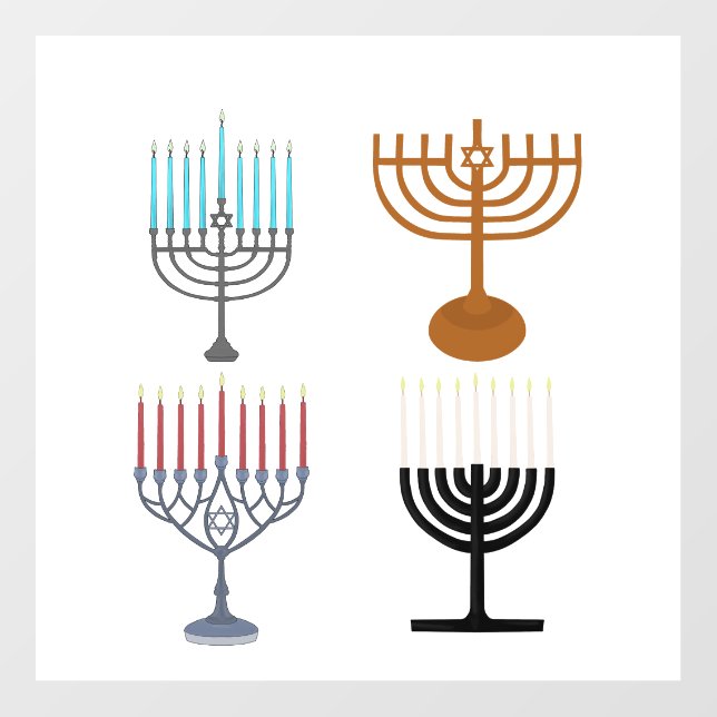 Hanukkah Judaism Jew Religion Floor Decals (Front)