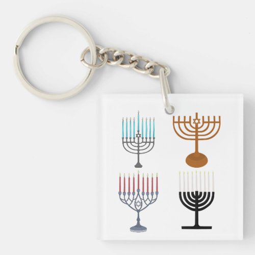 Hanukkah Judaism Jew Religion Keychain