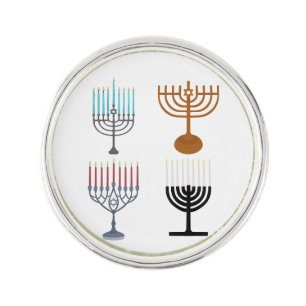 Hanukkah Judaism Jew Religion Lapel Pin