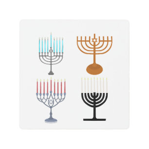 Hanukkah Judaism Jew Religion Metal Print
